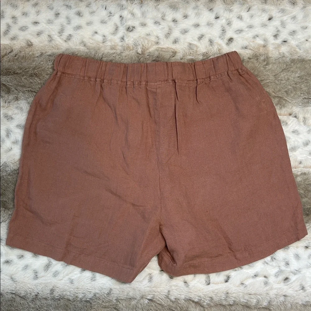 Parachute Linen Shorts In Clay Pink Women’s Size Small - Picture 7 of 7